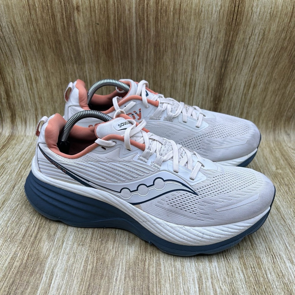 Saucony Hurricane‎ 24 Running Shoes Men's Size 10 Vanilla White Dusk S20933-140